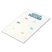 週1回の訪問者、介護、高齢化の親メモ帳 ノートパッド (アングル)