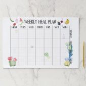 週1回の食事計画 ペーパーパッド (インサイチュ)