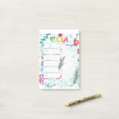 週1回の食事計画 ポストイット (デスク上)