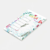 週1回の食事計画 ポストイット (アングル)