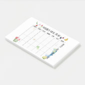 週1回の食事計画 ポストイット (アングル)