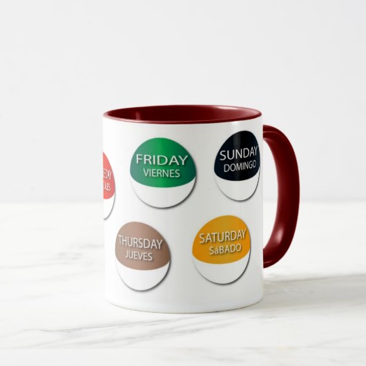 週 マグカップ (正面右)