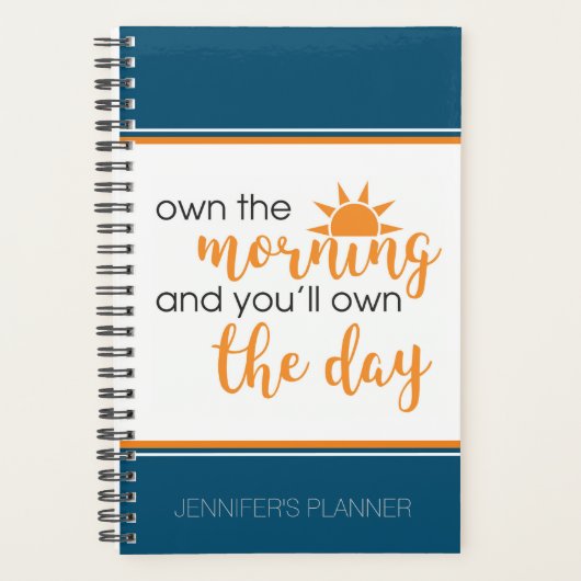 週/月パーソナライズされたのプランナー – 緩和曲線の境界 プランナー手帳 (正面)