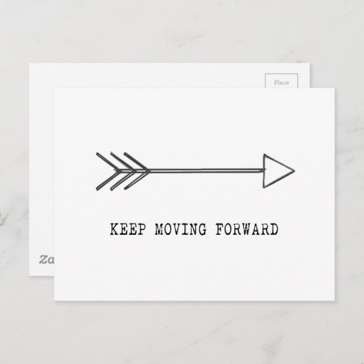 進むことを保って下さい ポストカード (正面/裏面)