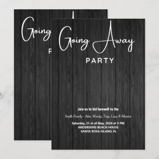 進む遠くにパーティの招待状 招待状