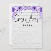 進む遠くにパーティの招待状 招待状 (裏面)