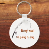 進む魚釣りキーチェーン キーホルダー (正面)
