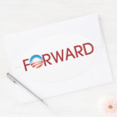 進む 楕円形シール (封筒)