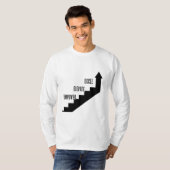 進やる気を起こさせる行 – 強化、昇格、Excel Tシャツ (正面フル)