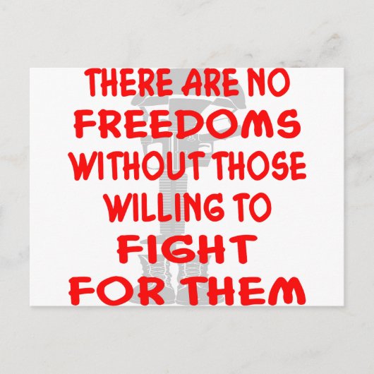 進んでいる人がいなければ自由はない ポストカード (正面)