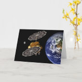 進入車両の火星任務での分離。 カード (黄色い花)