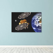 進入車両の火星任務での分離。 キャンバスプリント (インサイチュ (ウッドフロア))