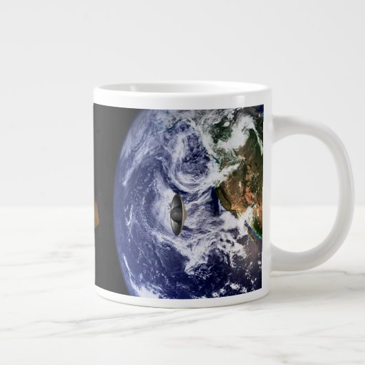 進入車両の火星任務での分離。 ジャンボコーヒーマグカップ (右)