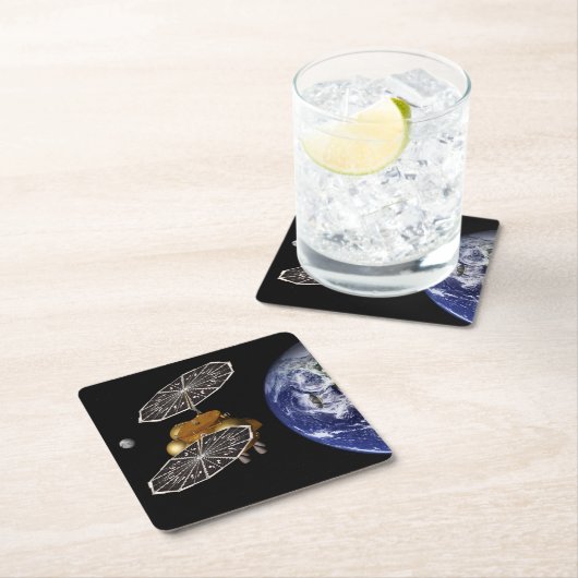 進入車両の火星任務での分離。 スクエアペーパーコースター (インサイチュ)