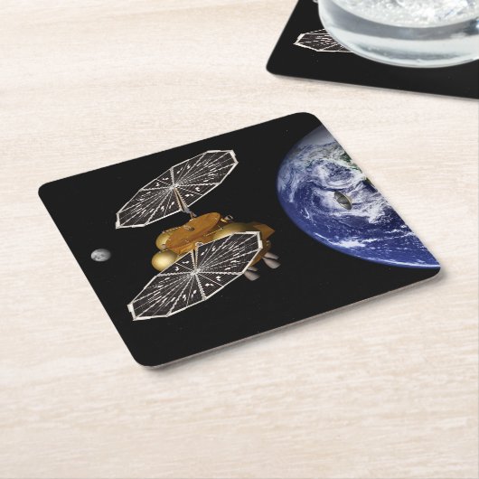 進入車両の火星任務での分離。 スクエアペーパーコースター (アングル)