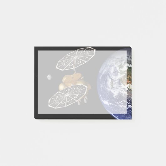 進入車両の火星任務での分離。 ポストイット (正面)