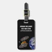 進入車両の火星任務での分離。 ラゲッジタグ (正面縦)