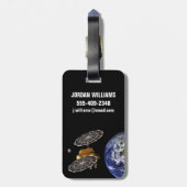 進入車両の火星任務での分離。 ラゲッジタグ (裏面縦)