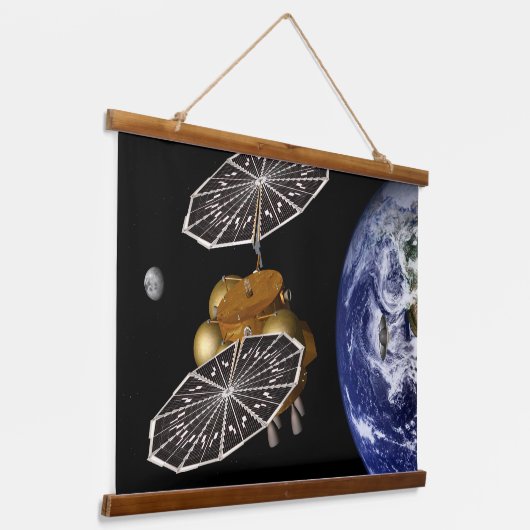 進入車両の火星任務での分離。 吊り下げ型タペストリー (傾斜あり)