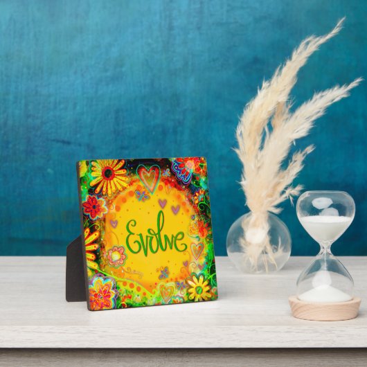 進化お洒落おもしろいかわいいフローラ フォトプラーク (インサイチュ)