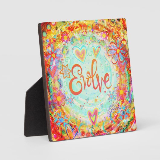 進化かわいらしフローラ感動的イーゼル フォトプラーク (正面)