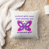 進化した女の子の枕 クッション (ブランケット)