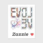 進化するのが大好き | 自分自身を再発明する シール (シート)