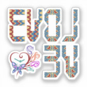 進化するのが大好き | 自分自身を再発明する シール (正面)