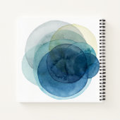 進化する惑星 – 水彩の円 ノートブック (裏面)