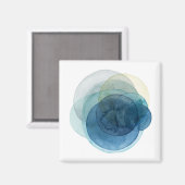 進化する惑星 – 水彩円 マグネット (正面/裏面)