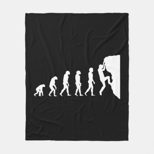 進化する登山 フリースブランケット (正面)