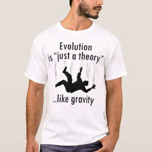 進化ちょうど理論、無神論的な人のTシャツ Tシャツ