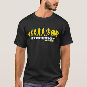 進化のへのウェールズのラグビーのウェールズのサル Tシャツ