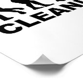 進化のクリーニング女性 ポスター (角)