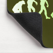 進化のテニスのユーモアのあるなテニスのTシャツ マウスパッド (コーナー)