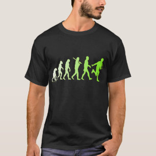 進化のテニスのユーモアのあるなテニスのTシャツ Tシャツ