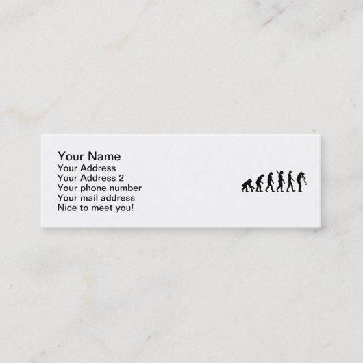 進化のトロンボーン スキニー名刺 (正面)