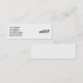 進化のバイオリン奏者 スキニー名刺 (正面/裏面)