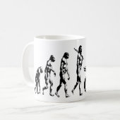 進化のバイク コーヒーマグカップ (正面左)