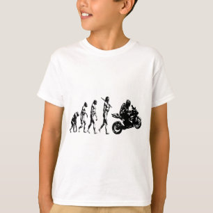 進化のバイク Tシャツ
