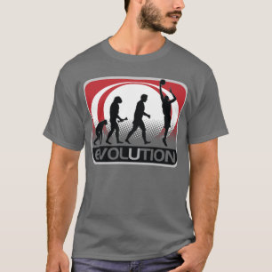 進化のバスケットボール Tシャツ