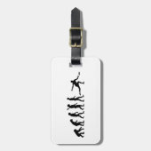 進化のフリズビー ラゲッジタグ (正面縦)
