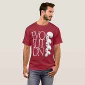 進化のワイシャツ Tシャツ (正面フル)