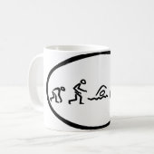 進化の三食 コーヒーマグカップ (正面左)