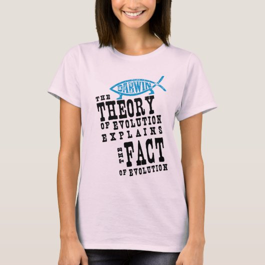 進化の事実 Tシャツ (正面)