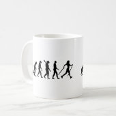 進化の北欧の歩く コーヒーマグカップ (正面左)