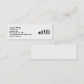 進化の歴史猿 スキニー名刺 (正面/裏面)