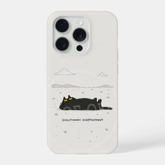 進化の落胆 iPhoneケース (裏面)