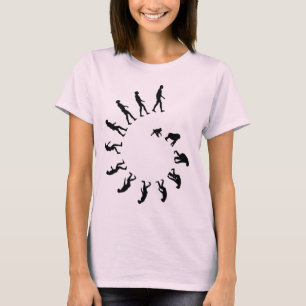 進化の螺線形 Tシャツ