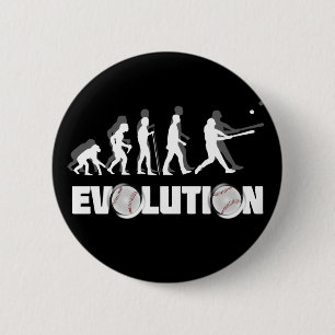 進化の野球 缶バッジ